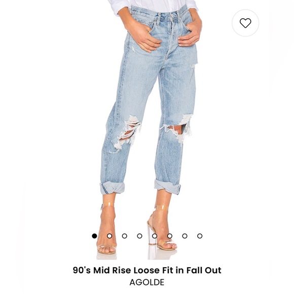 AGOLDE - 90s Hi Rise Loose Fit In Fall Out - Picture 1 of 7